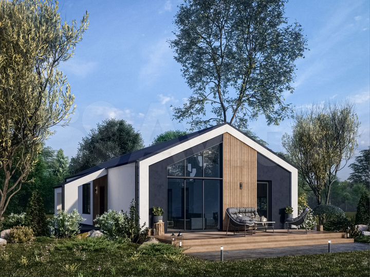 Дом 95 м² на участке 8 сот.