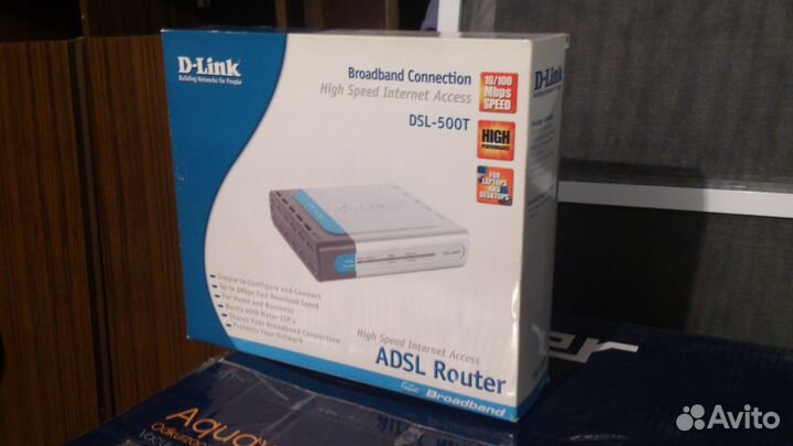 D-Link DSL-500T adsl router роутер полный комплект