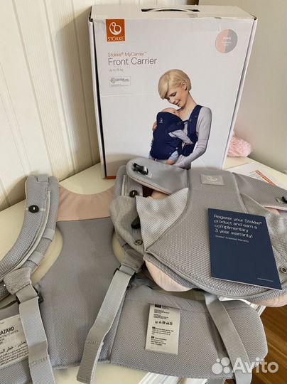 Рюкзак кенгуру stokke my carrier/ pink