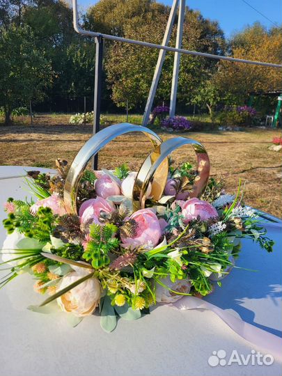 Свадебные украшения на машину