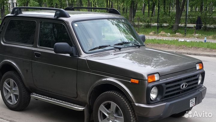 Релинги на крышу с поперечинами Нива