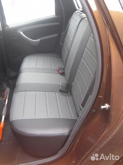 Чехлы Renault Duster Экокожа Автопилот