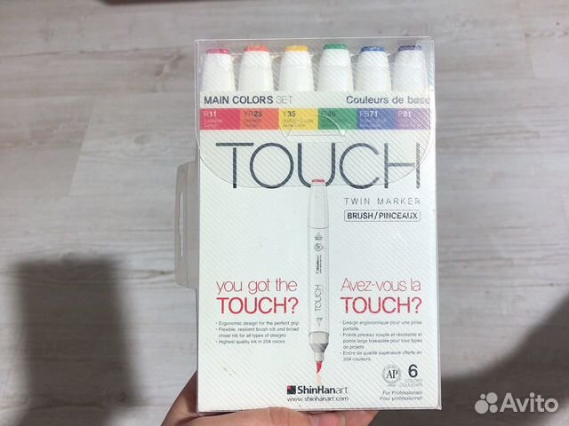 Набор маркеров Touch Brash 6 основных цветов