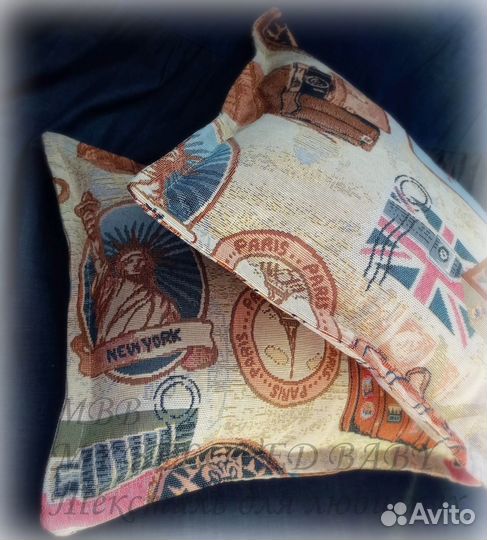 Декоративные подушки гобелен комплект думка mbb