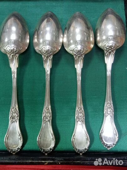 Столовый набор серебро 84 годовик на 6 персон