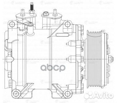 Компрессор кондиционера Honda Accord VII (02)