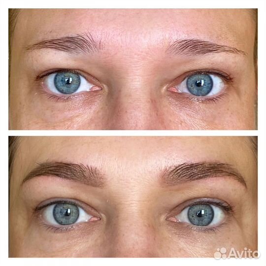 Перманентный макияж бровей губ и век татуаж