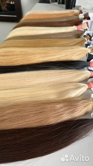 Волосы для наращивания натуральные на капсулах