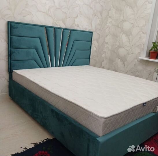 Кровать с подъемным механизмом 180х200 велюр