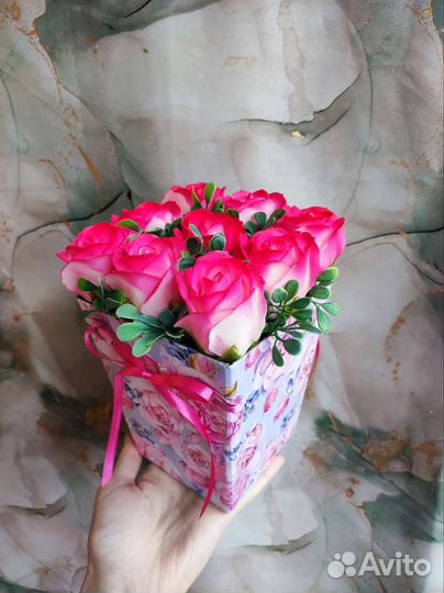 Букет цветов из мыла