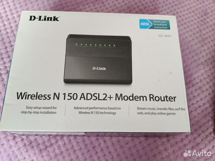 Роутер d Link Wireless 150 adsl 2+Modem Router