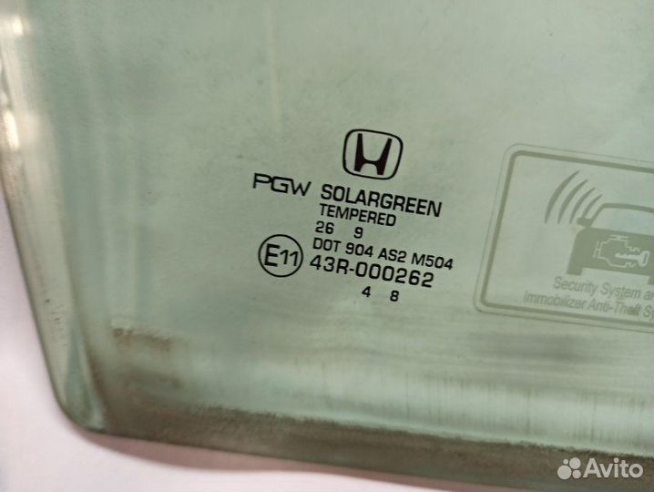 Стекло двери переднее правое Honda Pilot 2