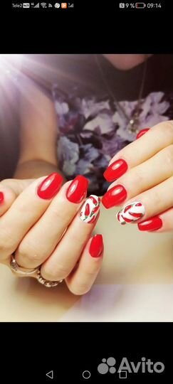 Наращивание, коррекция ногтей на дому