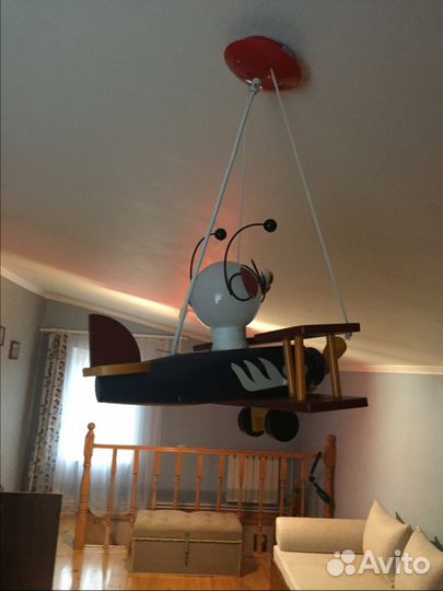 Детская люстра Самолётик