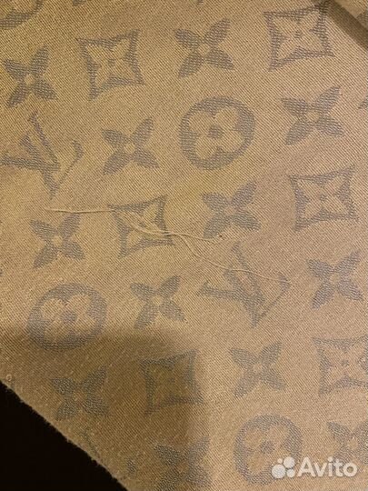 Шаль палантин Louis Vuitton бежевый 401910
