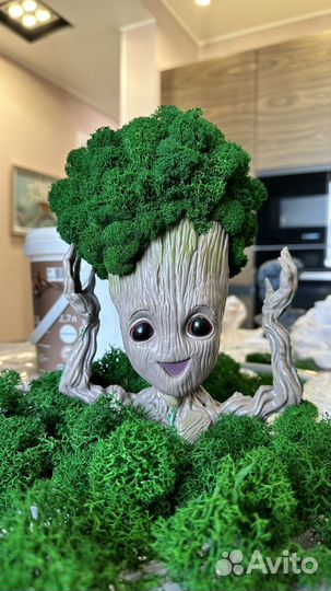 Грут. Мох. Статуэтка. Подарок