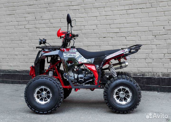 Детский квадроцикл Wels Thunder Evo черно-красный