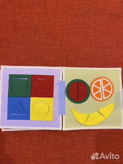Развивающая книжка из фетра