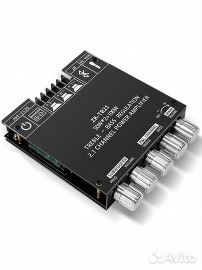 Усилитель звука 2.1 (2*50w + 100w ) класса D на T