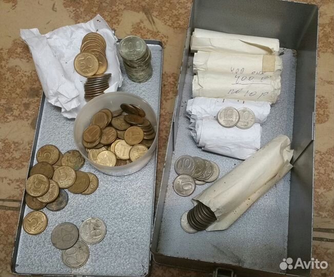 Монеты 1992-93 гг, более 300 шт