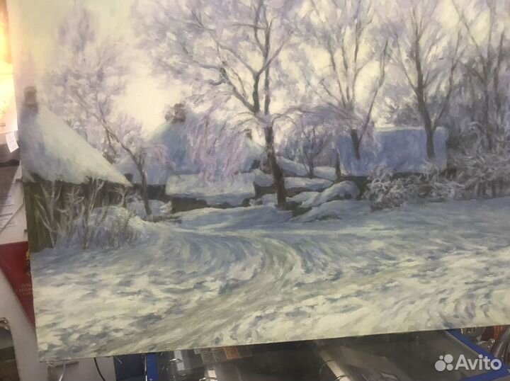 Картина «Морозное утро» 2001г. Худ. Медведев В.Я