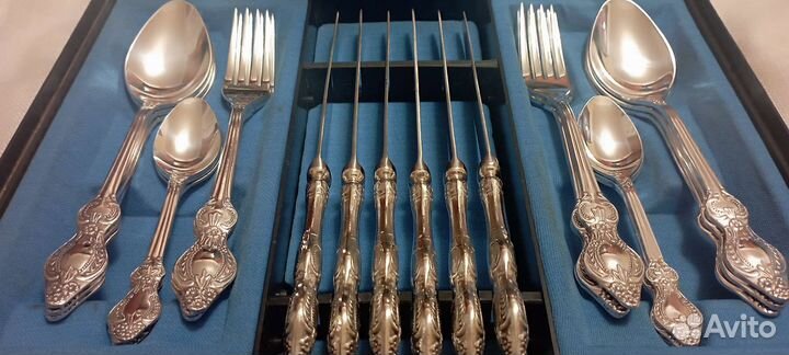 Набор столовых приборов Уральская Роза мельхиор