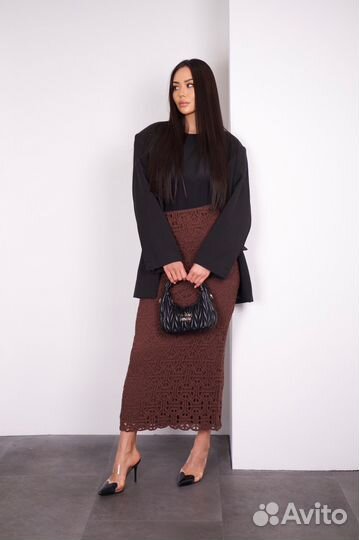 Гипюровая женская юбка