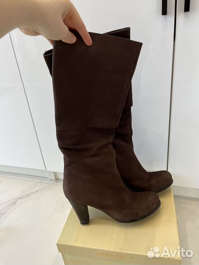 Сапоги зимние из нубука