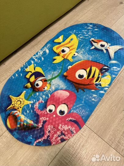 Детский коврик для ванной противоскользящий