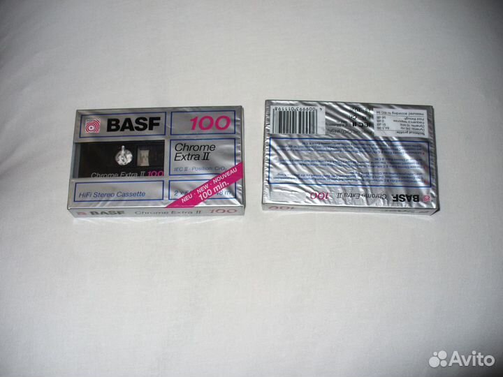 Новые Ретро Аудиокассеты Basf Chrome Extra 2