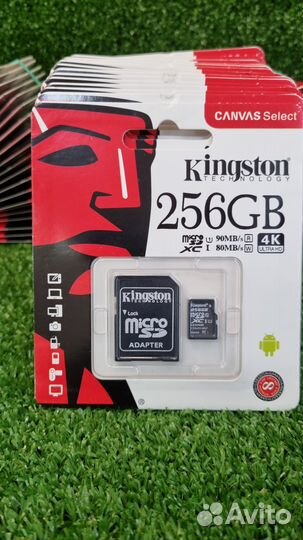 Карта памяти 256Gb новая (магазин, чек)