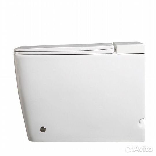 Унитаз Rechteck приставной белый с импульсным смывом