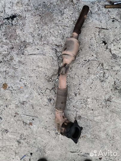 Приемная труба с катализаторами skoda octavia a5