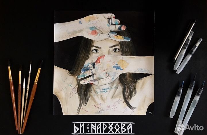 Портреты на заказ, роспись текстиля