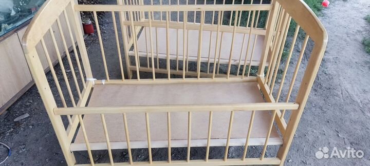 Детская кровать с матрасом бу