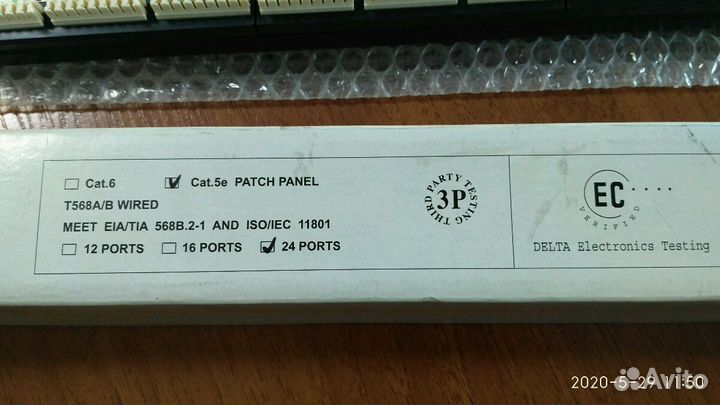 Патч панель 24 delta