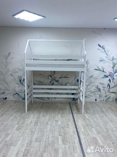 Кровать чердак домик детская