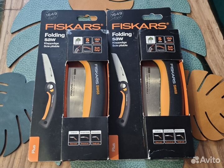 Пила Fiskars SW68 складная садовая из Финляндии
