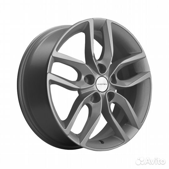 Литые диски 6.5x17 5x108 60.1 ET33 khomen KHW 1708 F-silver