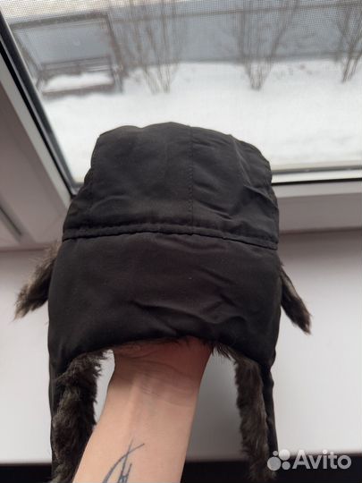 Шапка-ушанка зимняя с искуственным мехом