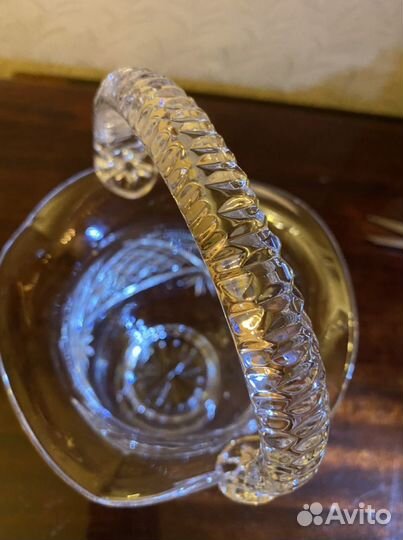 Хрустальная винтажная ваза конфетница
