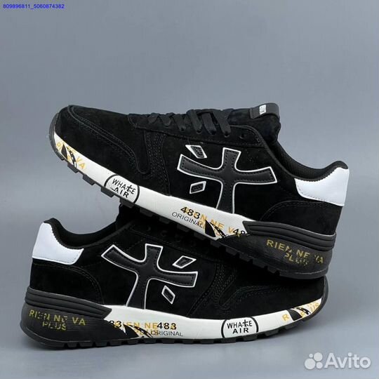 Кроссовки Premiata Black Замша (Арт.34838)