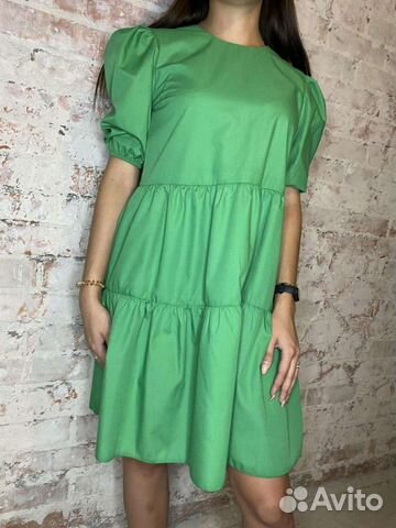 Платье зелёное