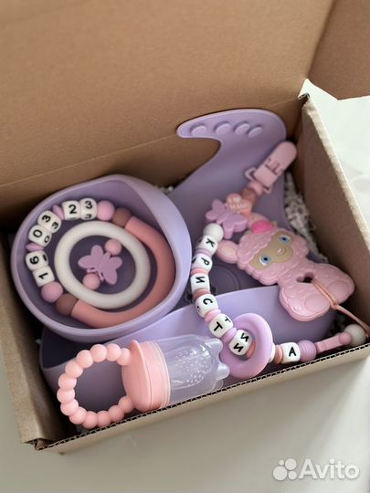 Соберу именной держатель для соски или грызунка