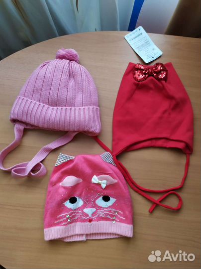 Шапки деми, осень, зима, лето, 42-48-52