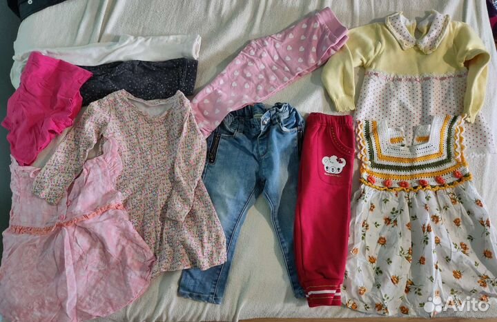 Вещи пакетом на девочку 80