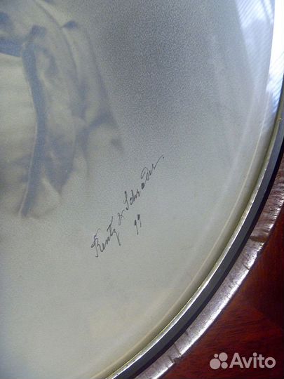 Старинная рама и фотография 65х55 см