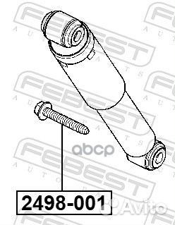 Болт renault duster 2009.11-2018.08 EU 2498-0