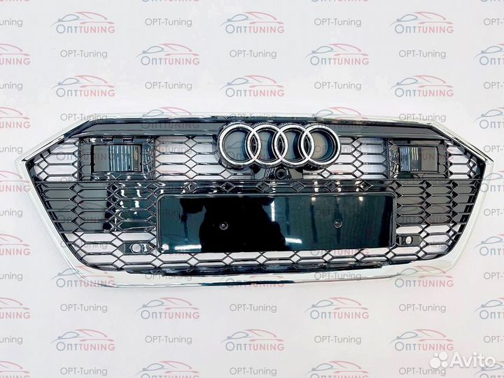 Решетка стиль RS7 на Audi A7 4K style 1 под радар