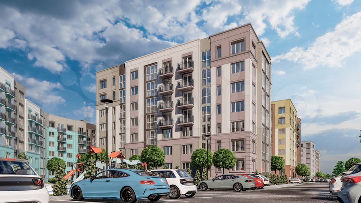 2-к. квартира, 58,9 м², 4/5 эт.